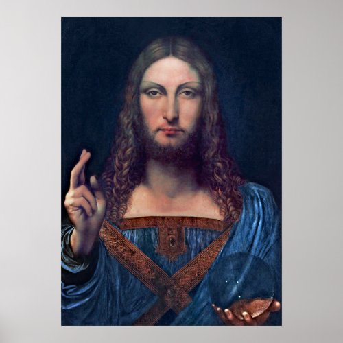 Salvator Mundi by Leonardo da Vinci Poster