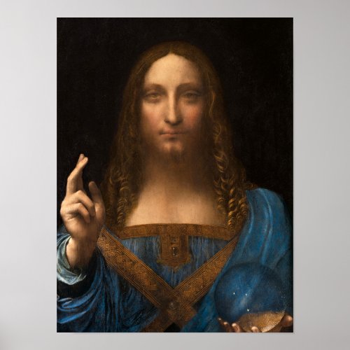 Salvator Mundi by Leonardo da Vinci Poster