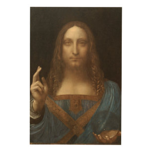 Salvator Mundi by Leonardo da Vinci Wood Wall Art