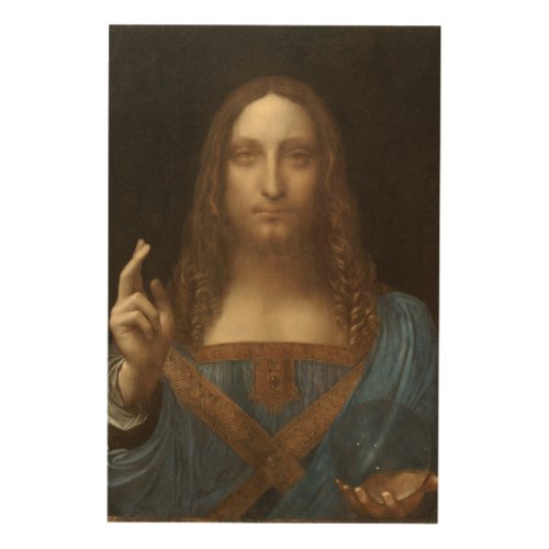 Salvator Mundi by Leonardo da Vinci Wood Wall Art