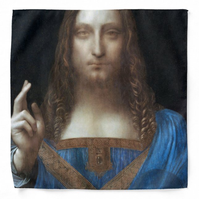 Salvator Mundi, Jesus Christ, Leonardo da Vinci Bandana (Front)
