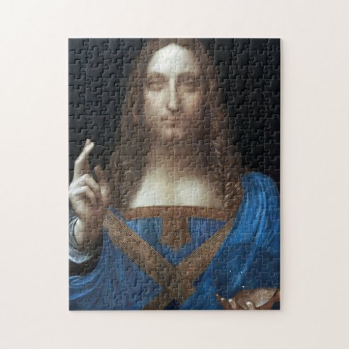 Salvator Mundi Jesus Christ Leonardo da Vinci Jigsaw Puzzle