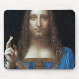 Salvator Mundi, Jesus Christ, Leonardo da Vinci Mouse Pad