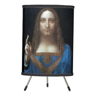 Salvator Mundi, Jesus Christ, Leonardo da Vinci Tripod Lamp