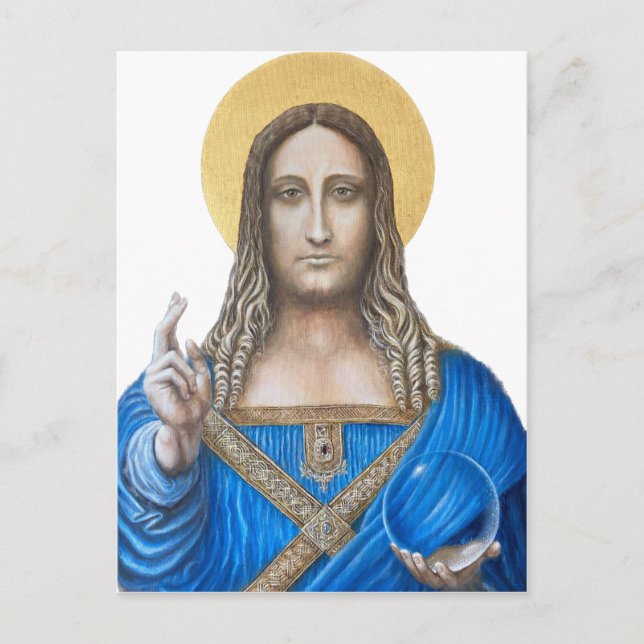Salvator Mundi  Postcard (Front)