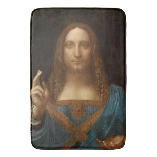 Salvator Mundi (Savior of the World) (da Vinci) Bath Mat