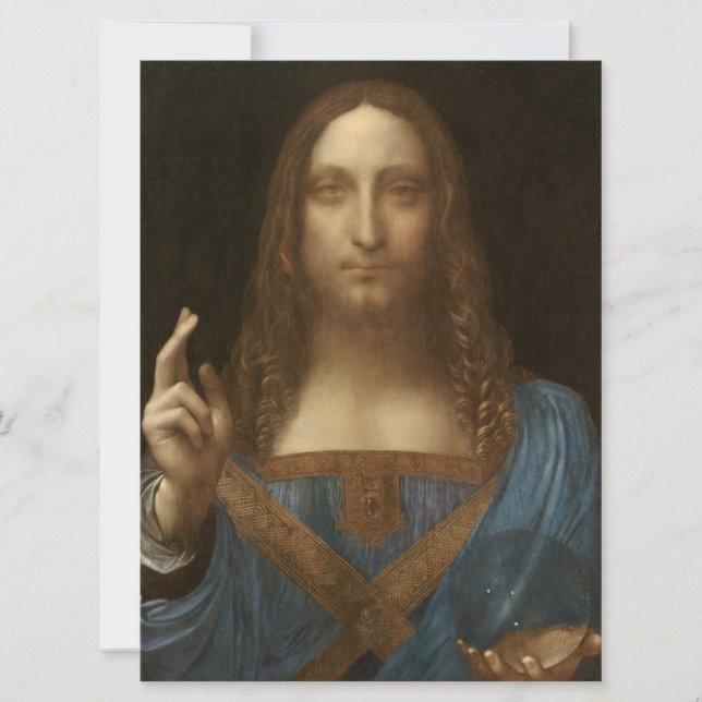 Salvator Mundi (Savior of the World) (da Vinci) Card (Front)