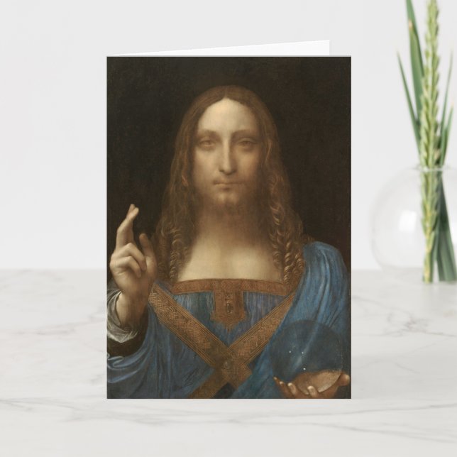 Salvator Mundi (Savior of the World) (da Vinci) Card (Front)