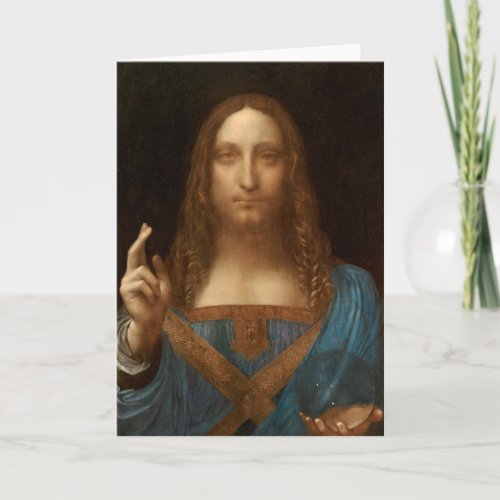 Salvator Mundi Savior of the World da Vinci Card