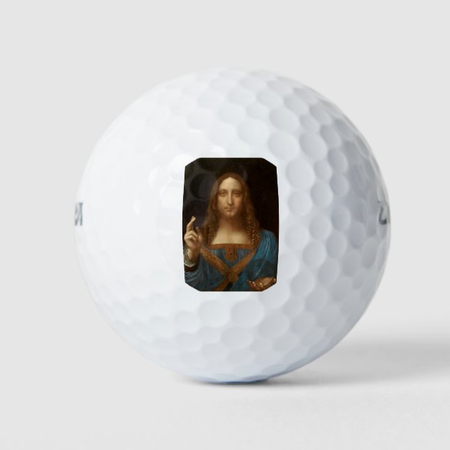 Salvator Mundi (Savior of the World) (da Vinci) Golf Balls (Front)