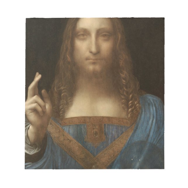 Salvator Mundi (Savior of the World) (da Vinci) Notepad (Front)