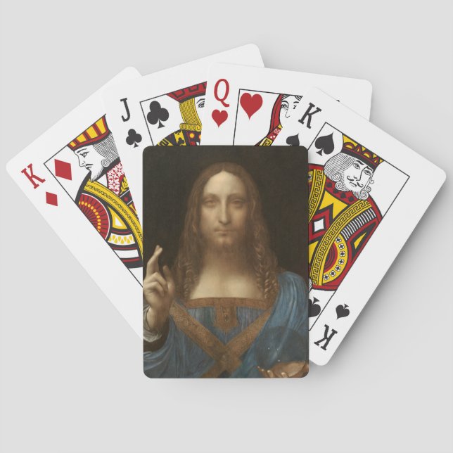 Salvator Mundi (Savior of the World) (da Vinci) Poker Cards (Back)