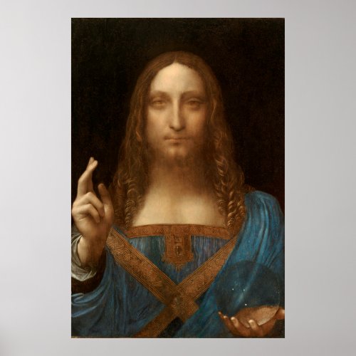Salvator Mundi Savior of the World da Vinci Poster