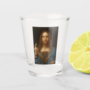 Salvator Mundi (Savior of the World) (da Vinci) Shot Glass