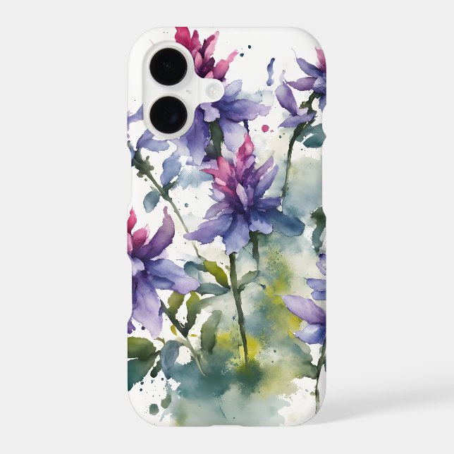 Salvia - Watercolor flowers Case-Mate iPhone Case (Back)