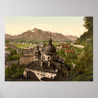 Salzburg and Untersberg, Austria Poster