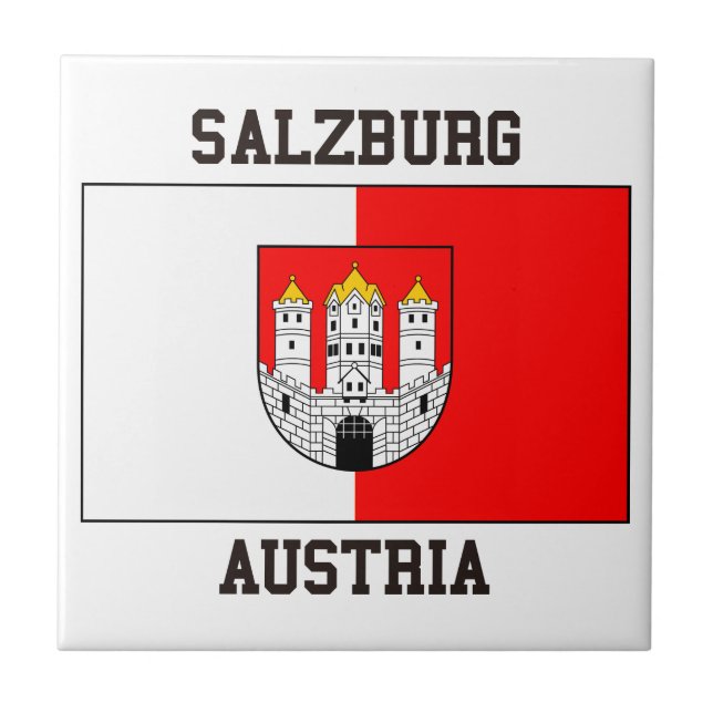 Salzburg Austria Ceramic Tile (Front)