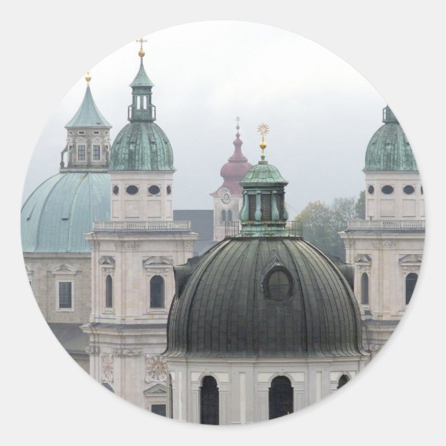 Salzburg, Austria. Classic Round Sticker (Front)