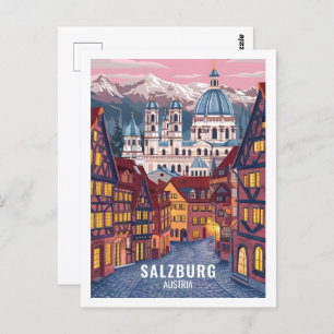 Salzburg Austria Famous Travel Place Postcard