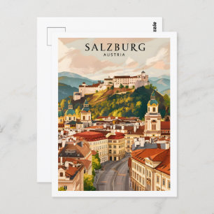 Salzburg Austria Famous Travel Place Postcard