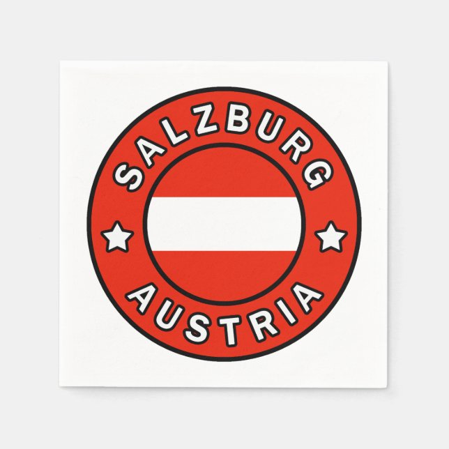 Salzburg Austria Napkins (Front)