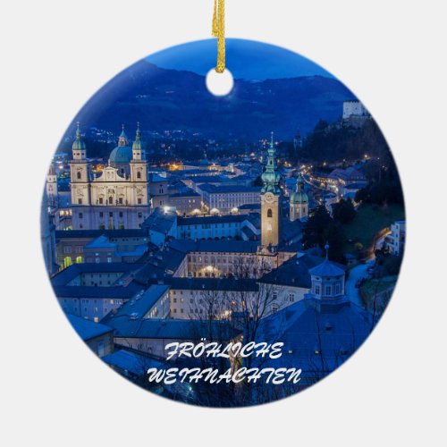 Salzburg Austria Panormaic Ornament