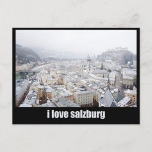 Salzburg (Austria) Photo, I love Salzburg Postcard