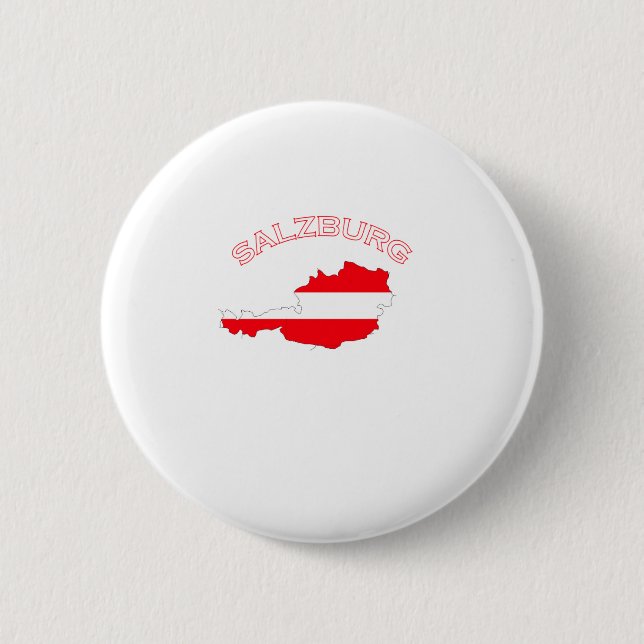 Salzburg, Austria Pinback Button (Front)