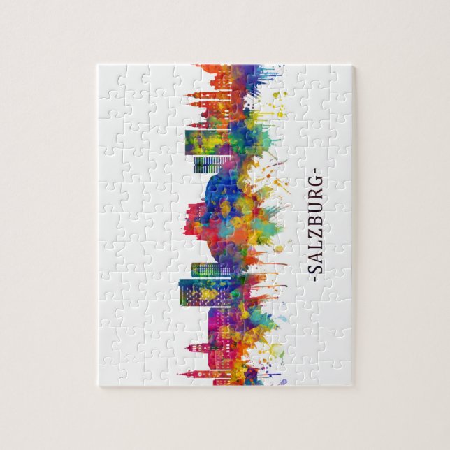 Salzburg Austria Skyline Jigsaw Puzzle (Vertical)