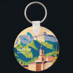Salzburg Austria Travel Keychain<br><div class="desc">Salzburg Austria Travel Key Ring Embark on a visual journey through the charming city of Salzburg with our Austria Travel Key Ring . This Key Ring captures the essence of Salzburg, a city steeped in history, culture, and architectural elegance. Featuring a stunning snapshot of Salzburg's iconic landmarks, from the medieval...</div>