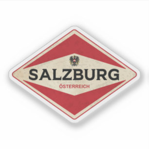 Salzburg Austria Vintage Sticker