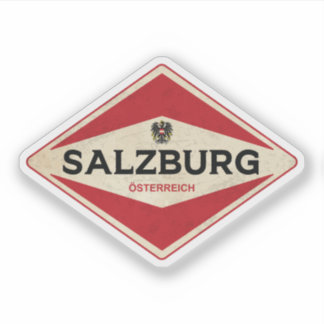 Salzburg Austria Vintage Sticker