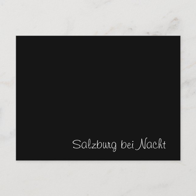 "Salzburg bei Nacht" funny Card (Front)