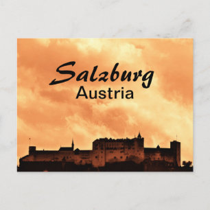 Salzburg Castle in Austria Festung Hohensalzburg Postcard