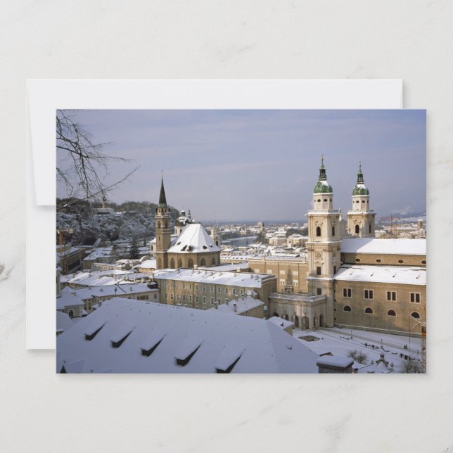 Salzburg Cathedral Austria Holiday Card (Front)
