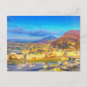 Salzburg City Art    Postcard