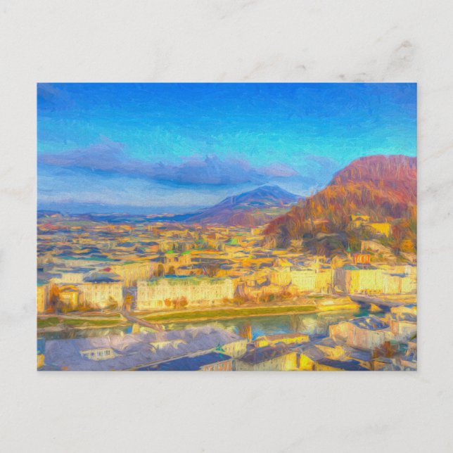 Salzburg City Art    Postcard (Front)