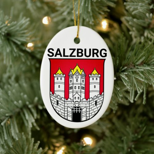 Salzburg coat of arms _ AUSTRIA Ceramic Ornament
