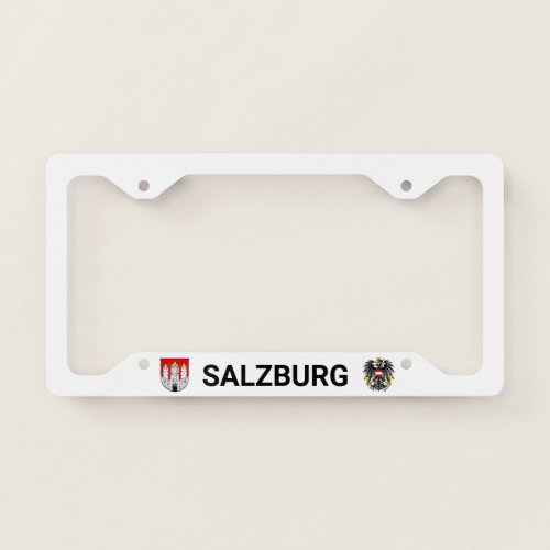 Salzburg coat of arms _ AUSTRIA License Plate Frame