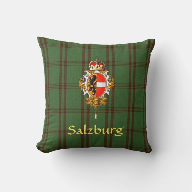 Salzburg Coat of Arms Throw Pillow (Front)