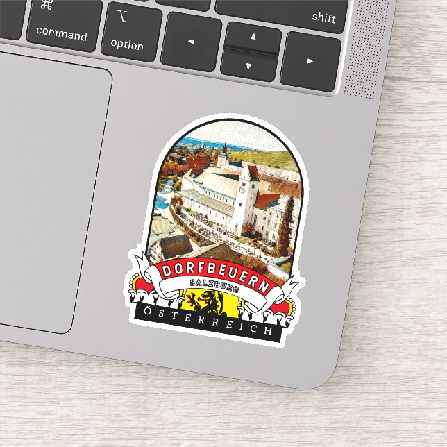 Salzburg Dorfbeuern Austria Souvenir Sticker (Detail)