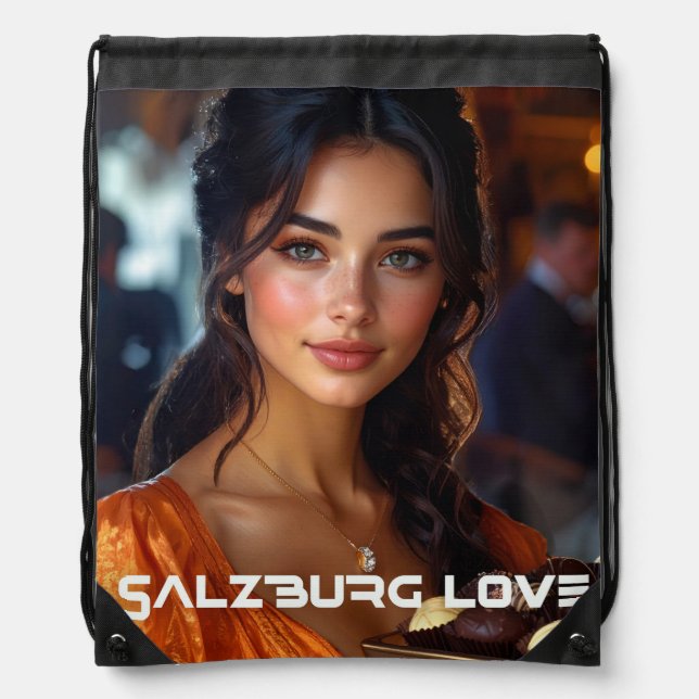 SALZBURG LOVE - LOVE FROM AUSTRIA DRAWSTRING BAG (Front)
