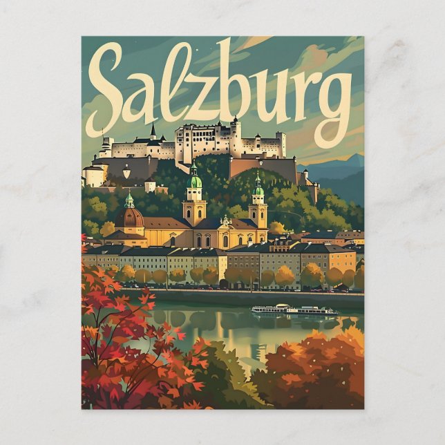 Salzburg Vintage Postcard (Front)