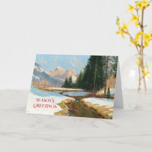 Salzburger Alps-View, Winter Card