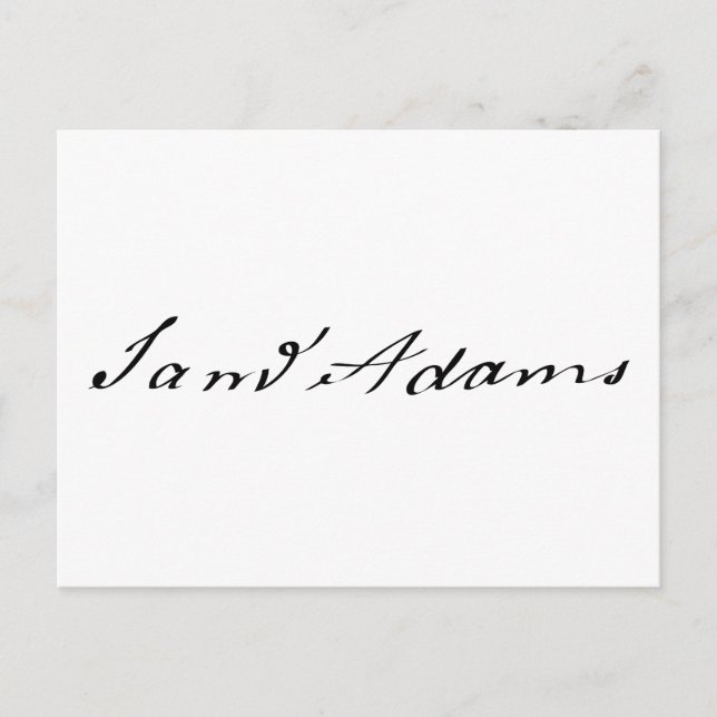Sam Adams Signature Postcard (Front)