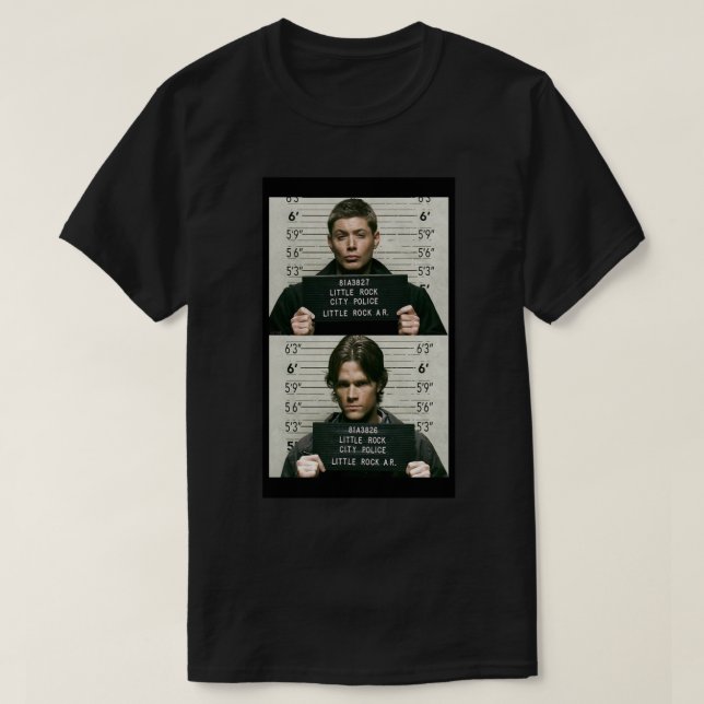 Sam and Dean Mugshots Classic T-Shirt (Design Front)
