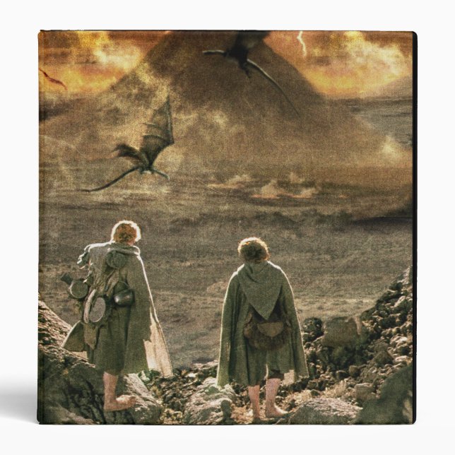 Sam and FRODO™ Approaching Mount Doom 3 Ring Binder (Front)