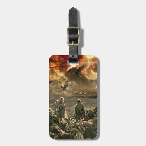 Sam and FRODO Approaching Mount Doom Luggage Tag