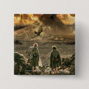 Sam and FRODO™ Approaching Mount Doom Pinback Button