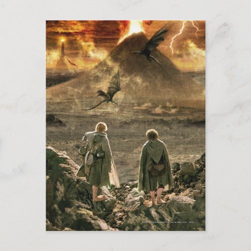 Sam and FRODO Approaching Mount Doom Postcard